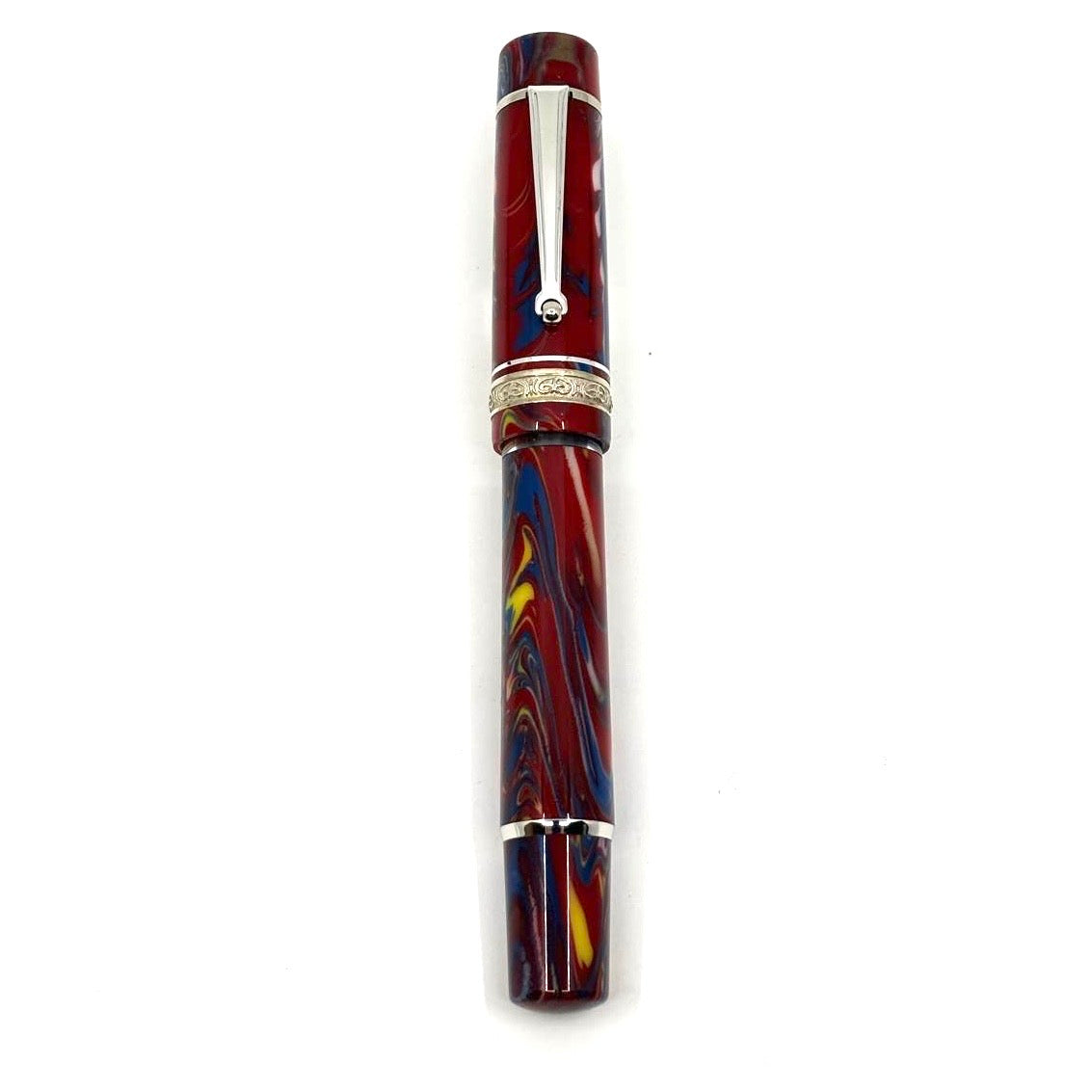 Delta Gallery Blue Moon Fountain Pen in Multi-colored Resin