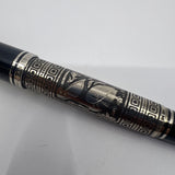 Pelikan M910 Toledo Sterling Silver Fountain Pen - Medium 18kt Gold  Nib