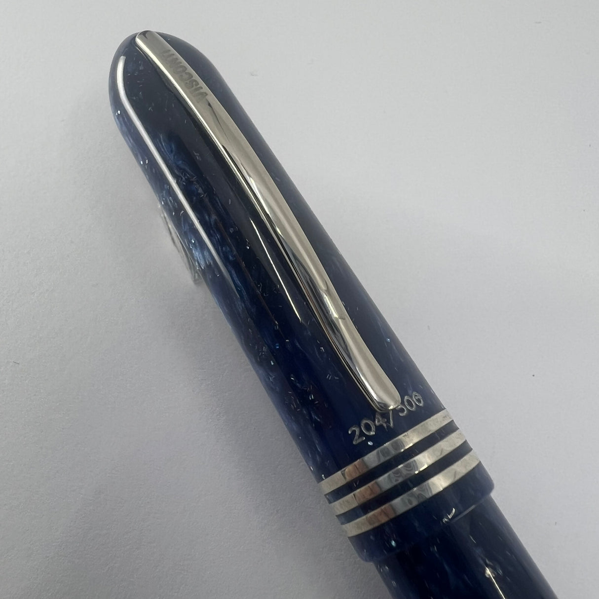 Visconti Amigdala "You & Me" Blue Marbled Limited Edition Fountain Pen  - Fine 14kt Gold  Nib
