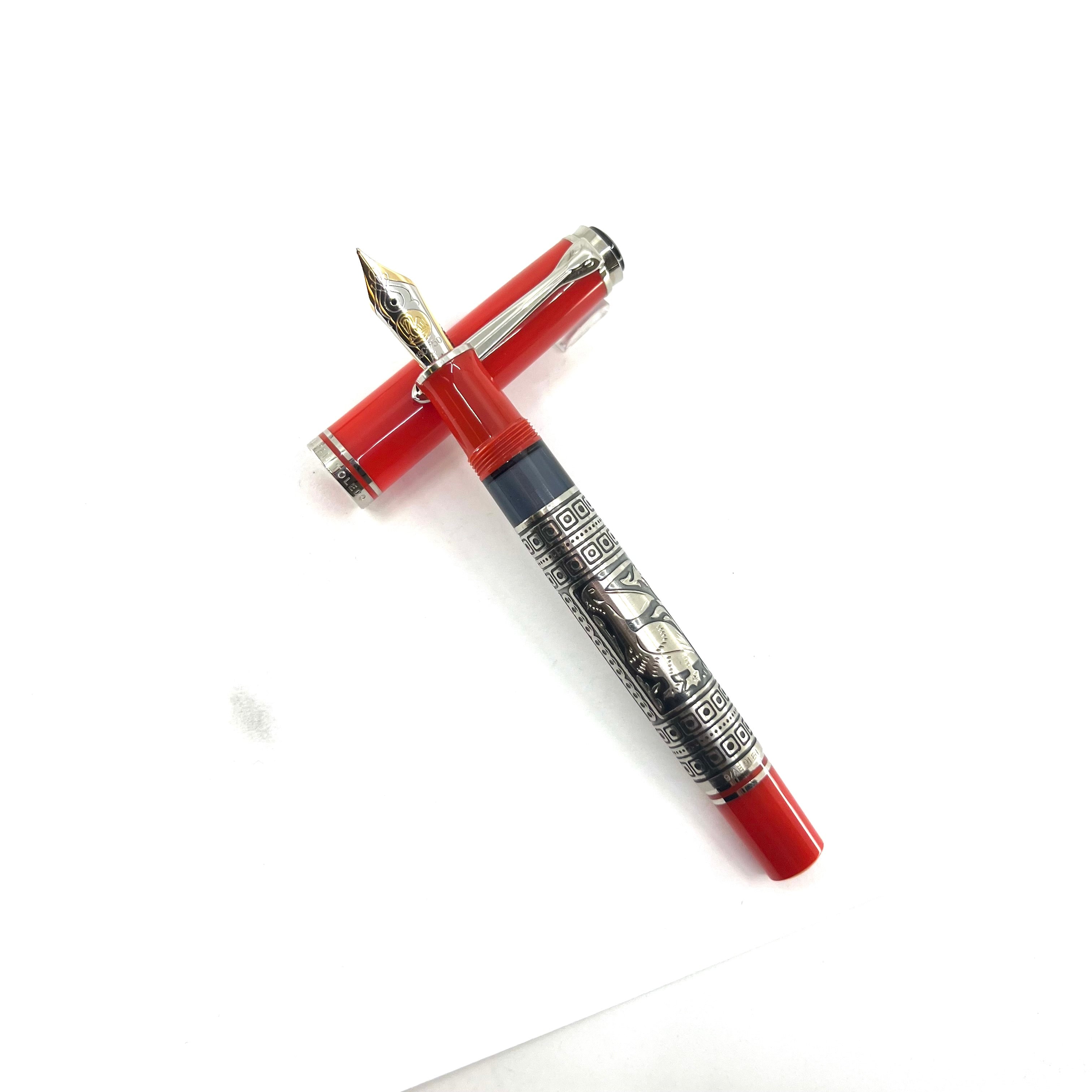 Pelikan Souveran M910 (M800 Size) Red Toledo Special Edition