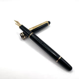 Montblanc Meisterstuck Classique #144 Black Resin Fountain Pen-  Fine 14kt Gold Nib