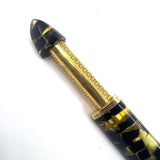 ASC - ARMANDO SIMONI CLUB  Oversized Triangolo Black Lucens Celluloid Limited Edition 3-Sided Fountain Pen - Magic Flex Large #8 Size Medium 14kt Gold Nib