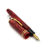 Conway Stewart Dinkie Lustrous Marbled Fiery Red Fountain Pen