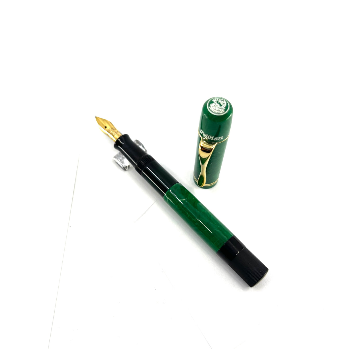 Pelikan "1935 Originals of their Time" Green Jade Celluloid Limited Edition Fountain Pen - Broad 18kt Gold  Nib