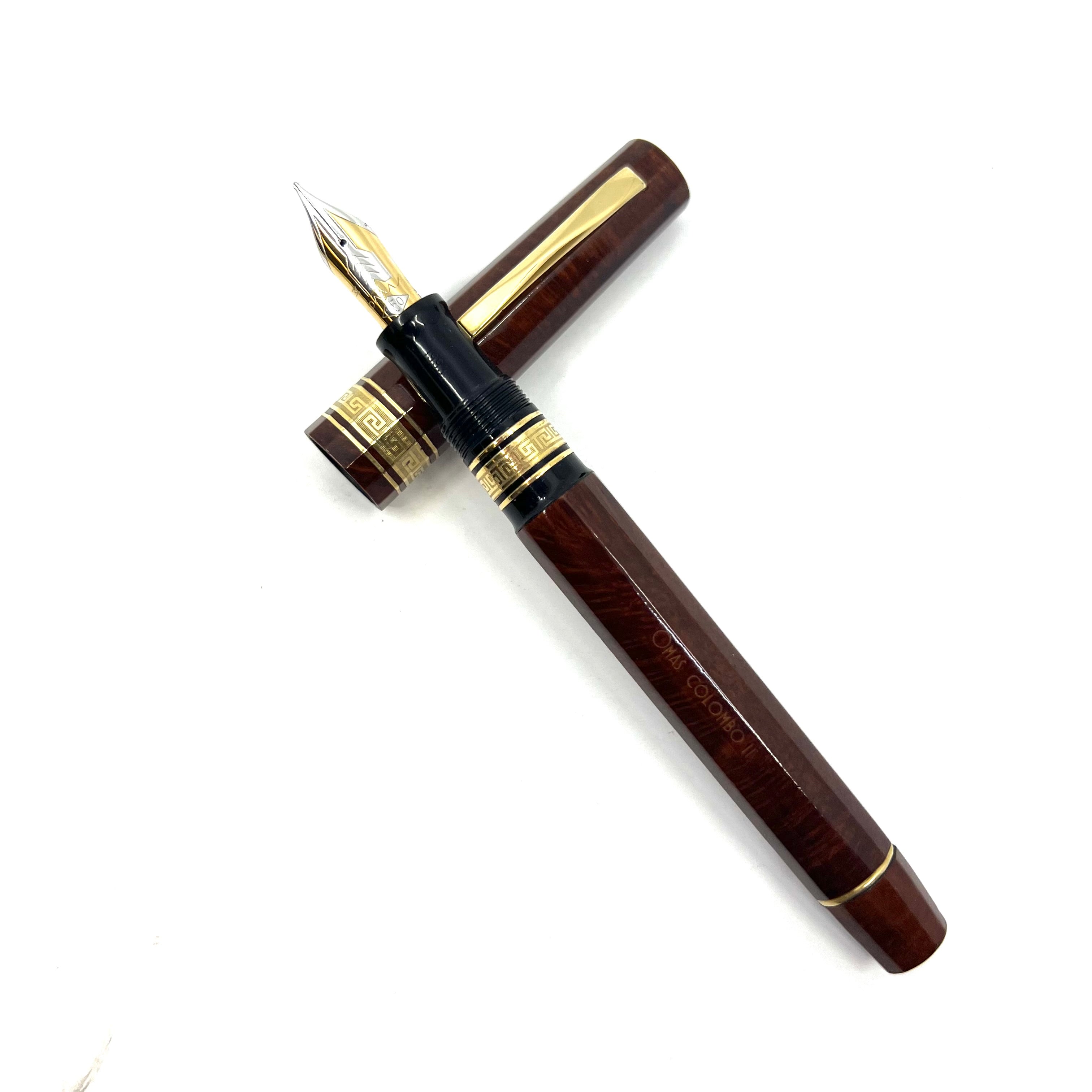 OMAS Christopher Columbus II Briar Wood Senior Paragon Fountain