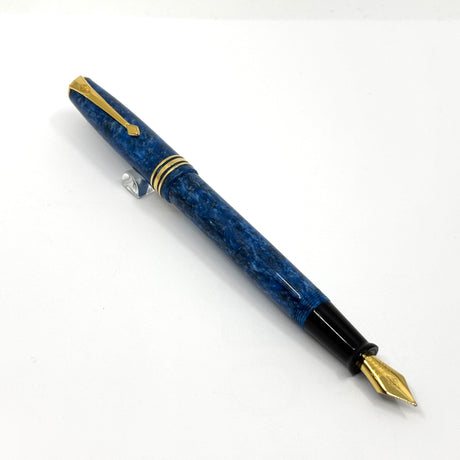 Conway Stewart Lustrous Marbled Blue Fountain Pen