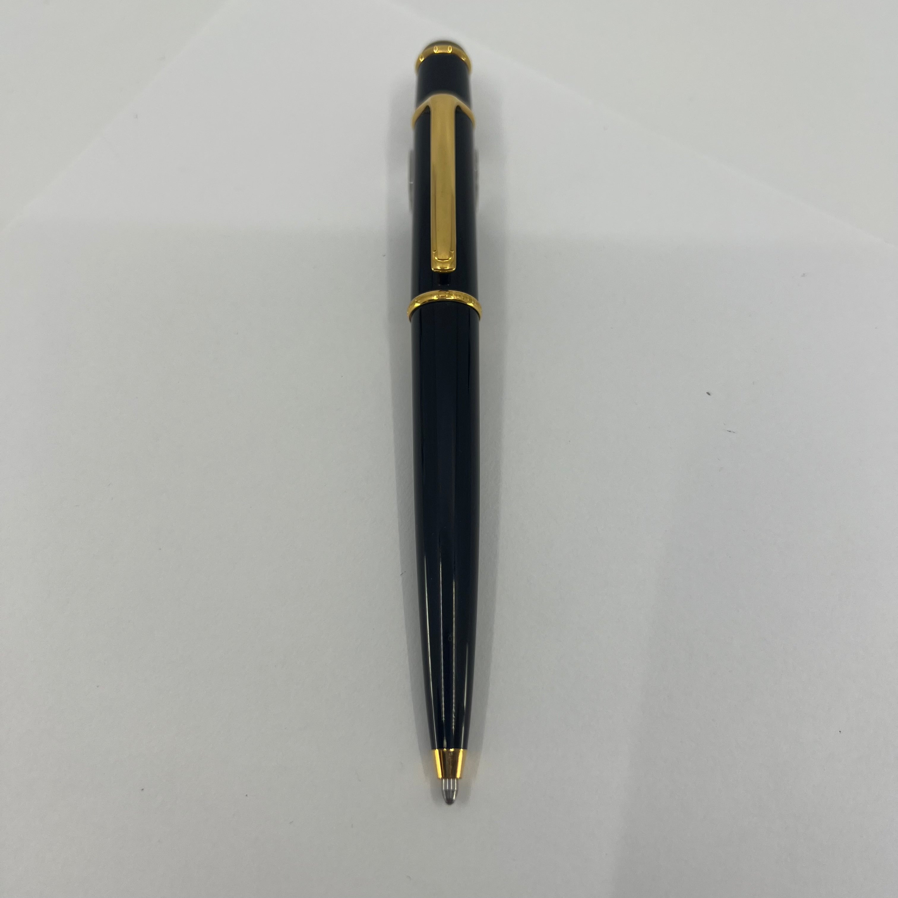 Cartier Diabolo Black Ballpoint Pen - Gold-Plated Trim – Fountain