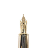 Montblanc Meisterstuck Solitaire Burgundy Lacquer Calligraphy LeGrand Fountain Pen - Firm Medium 18kt Gold Nib