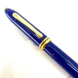 Cross Townsend Blue Lapis Lazuli/ 22K Gold Dust Fountain Pen - Medium 18kt Gold Nib