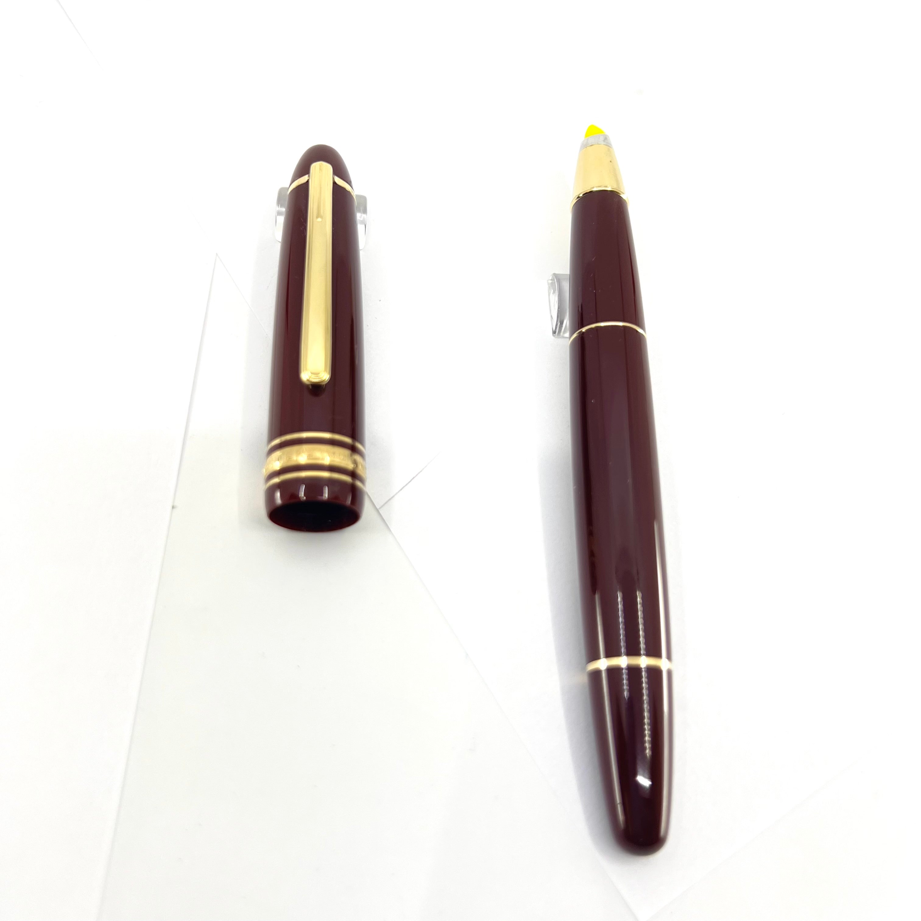 Montblanc Meisterstuck Bordeaux Resin #166 LeGrand Highlighter