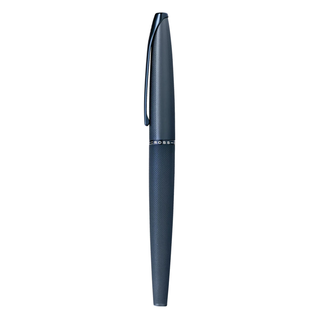Cross ATX Sandblasted Dark Blue Stainless Steel Medium Nib Fountain Pen