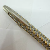 Porsche Design Ballpoint Pen - Tec-Flex Woven Stainless Steel & Gold Plate