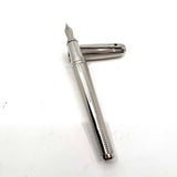 S.T. Dupont Large Line D Fountain Pen - Alternating Chain Nail Pattern & Smooth Pattern