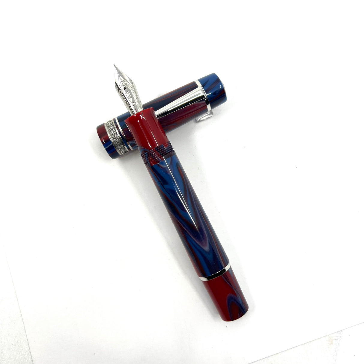 Delta Gallery Blue Moon Fountain Pen in Multi-colored Resin