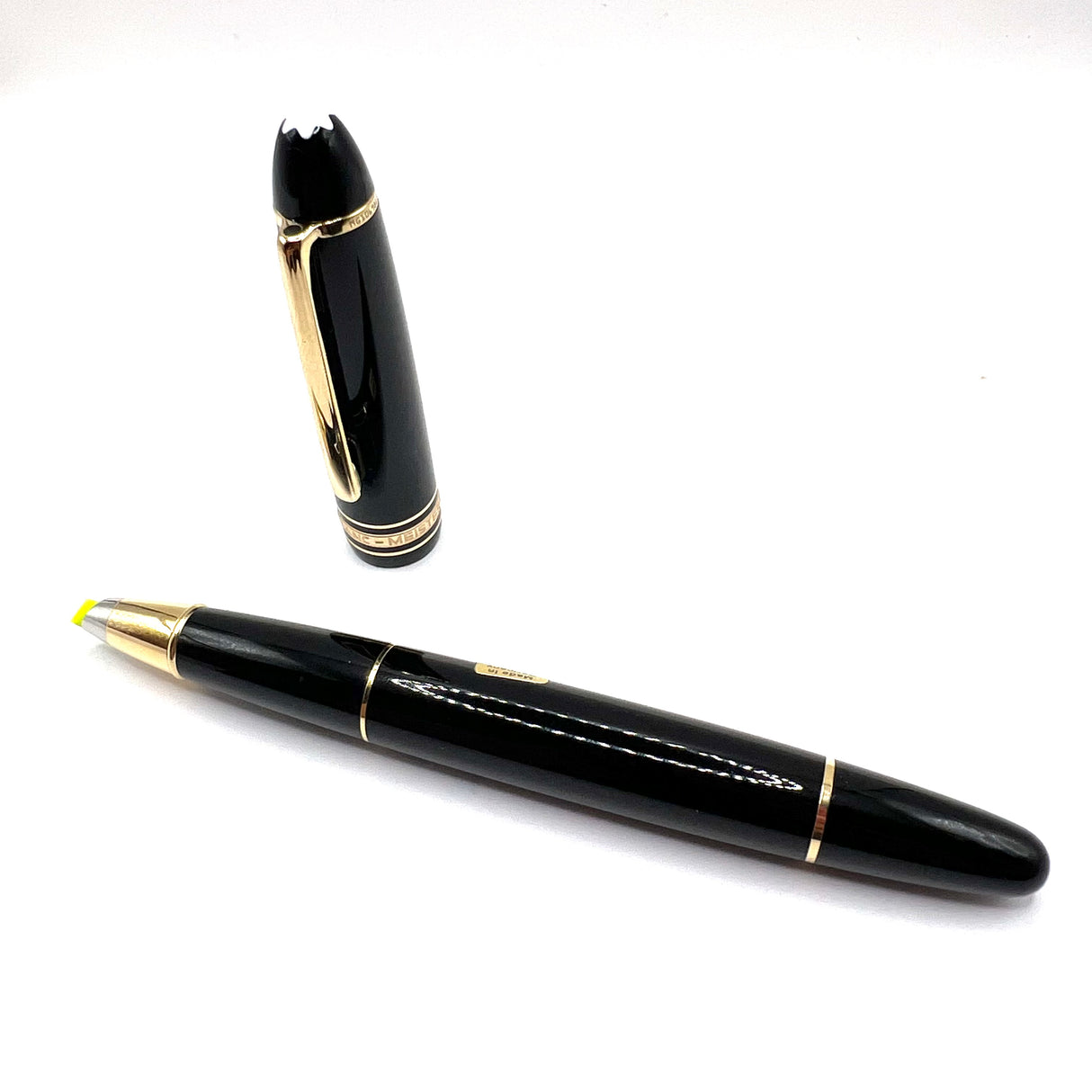 Montblanc Meisterstuck Black Resin #166 LeGrand Highlighter/ Document Marker