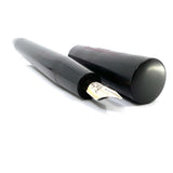 Bexley ULTRA GIANT Limited Edition Black Ebonite Fountain Pen with a Companion Orange Fountain Pen Hidden Inside - Oversized Medium 14kt  Gold Nib - Number 00 of 25 that were sold to the Public