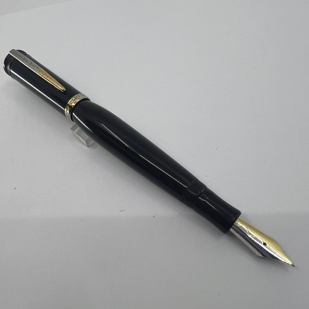 Loiminchay Junior Qing Long Black Resin Fountain Pen - Medium 18kt Gold  Nib