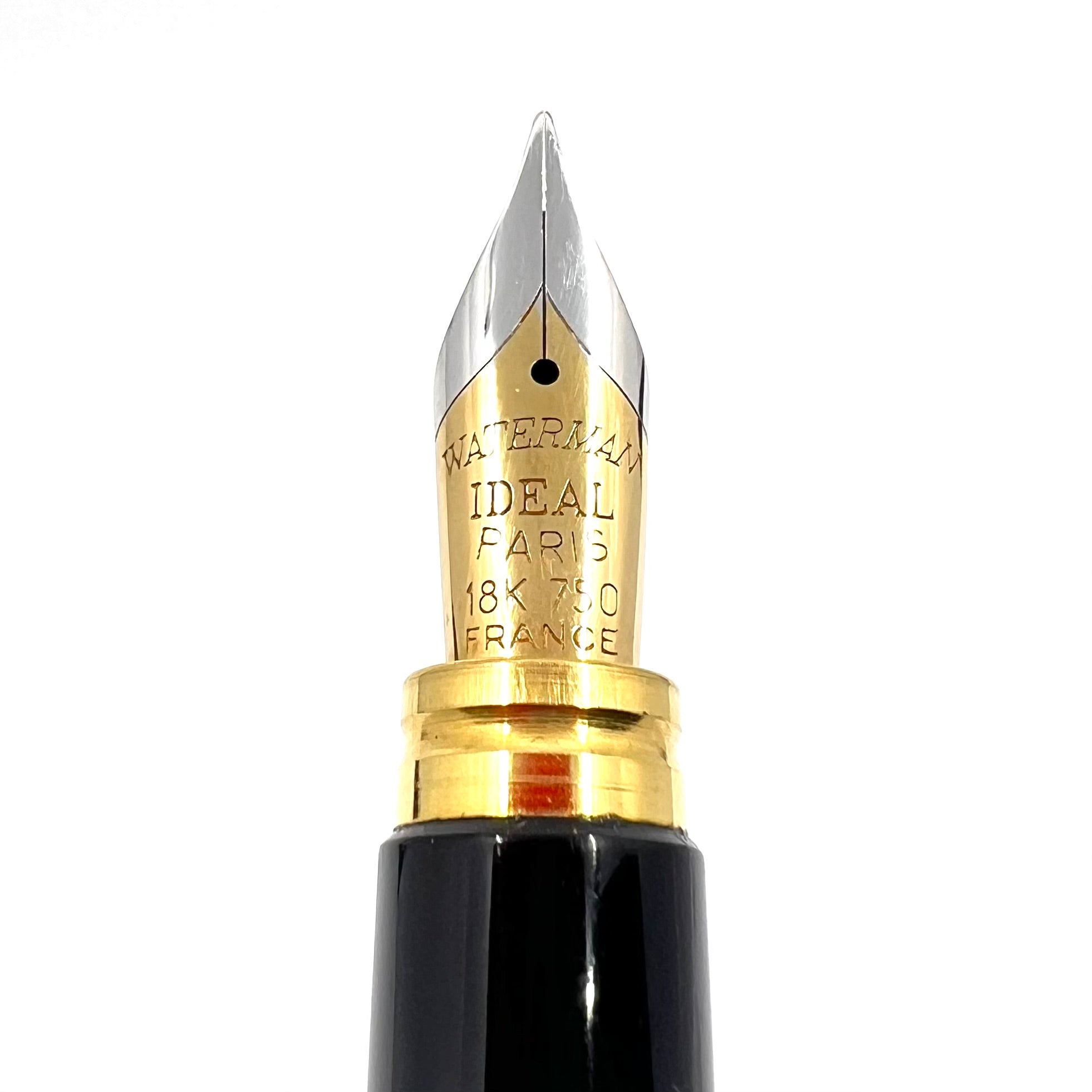 Waterman Man 100 Opera Black Chased Fountain Pen - Medium 18kt