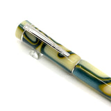 Laban Ivory & Amber with Green Swirls Fountain Pen