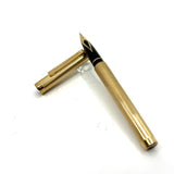 Sheaffer Full-Size Targa Gold-Plated Fluted Fountain Pen