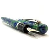 Montegrappa Elmo Asolo (Blue/Green Marbled) Fountain Pen - Medium 18kt Gold Nib