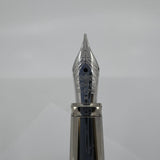Yard-O-Led Viceroy Standard Barley Sterling  Silver .925  Fountain Pen - Medium 18kt Gold Nib