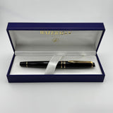 Waterman Expert Black  Gold trim -Roller Ball