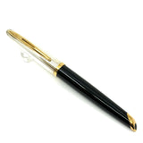 Waterman Carene Deluxe Black Barrel/Silver-Plated Cap Rollerball