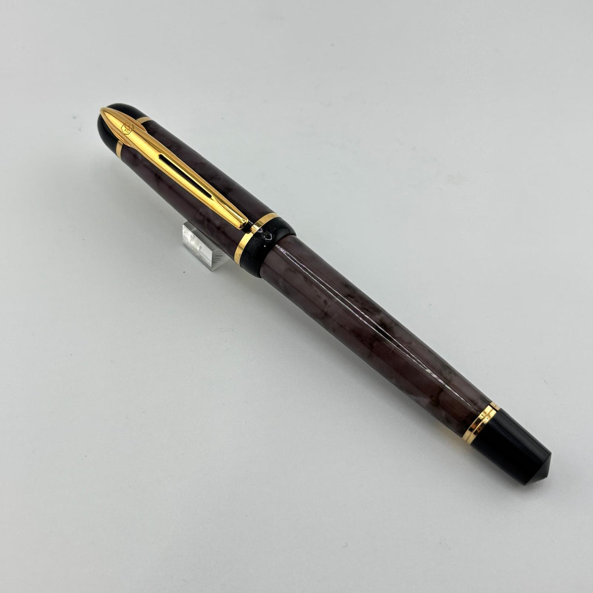 Waterman Phileas Grey Marble  Gold trim -Roller Ball