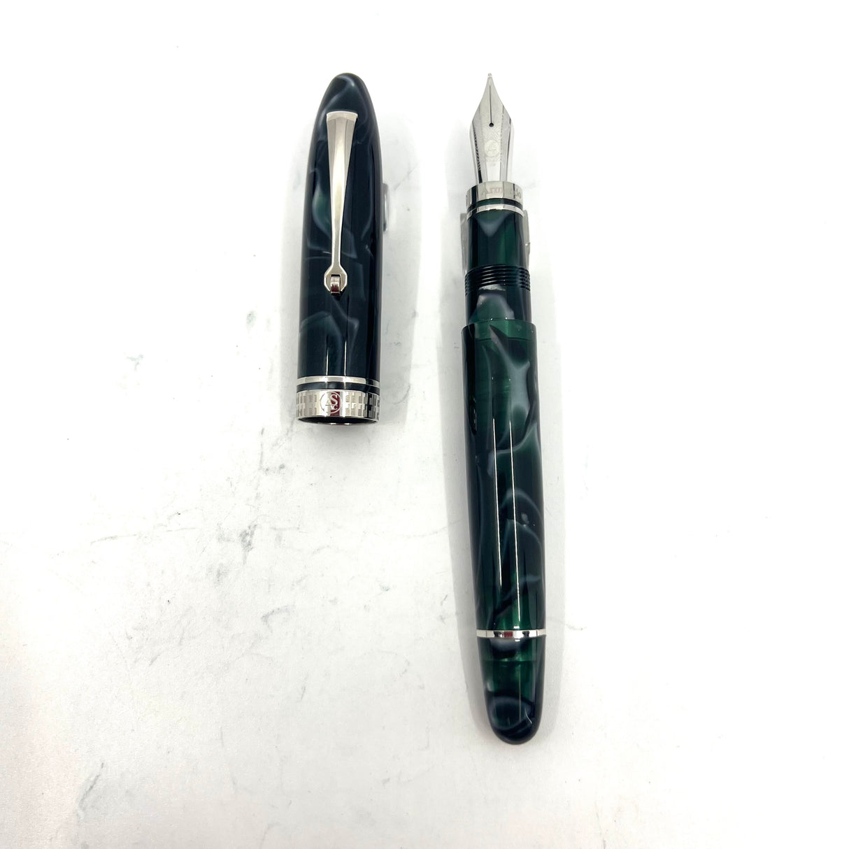 ASC (Armando Simoni Club) Ogiva Medio Green Lagoon Fountain Pen