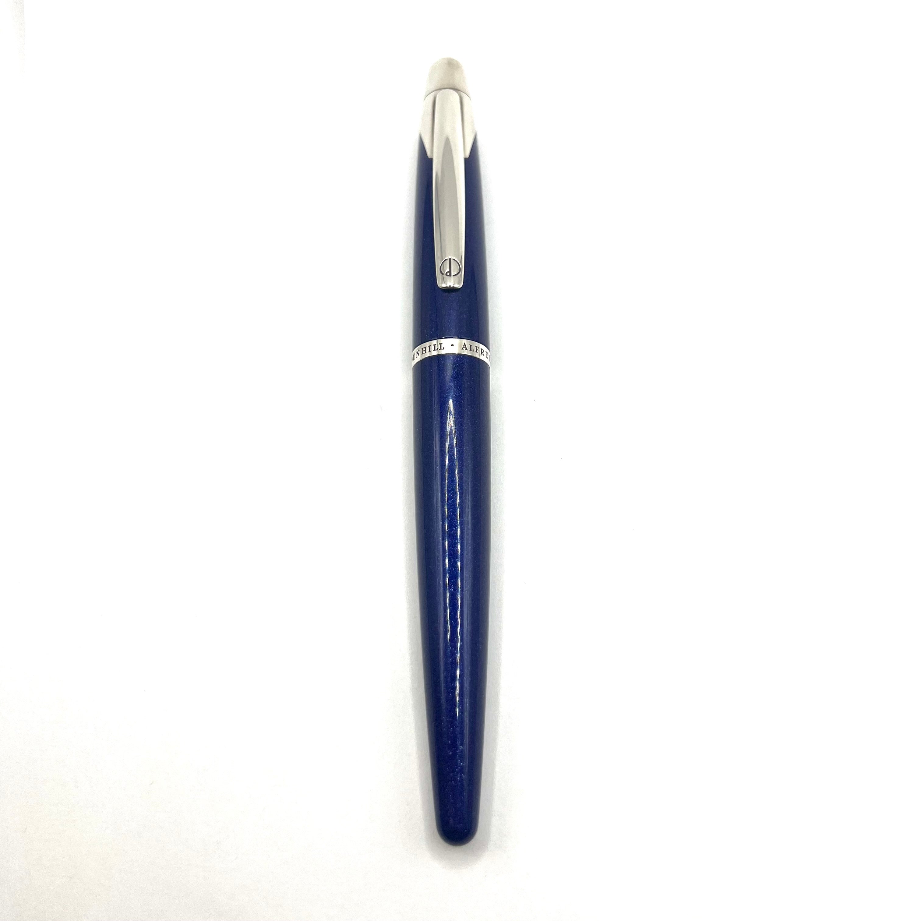 Dunhill ダンヒル AD2000 万年筆ペン先 18K ラメブルー Alfred Dunhill AD2000 Cobalt Blue Galaxy Fountain Pen- Medium 18kt