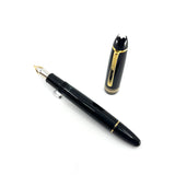 Montblanc Black Meisterstuck #146 LeGrand Fountain Pen - Semi Flex Fine 14kt Gold Nib