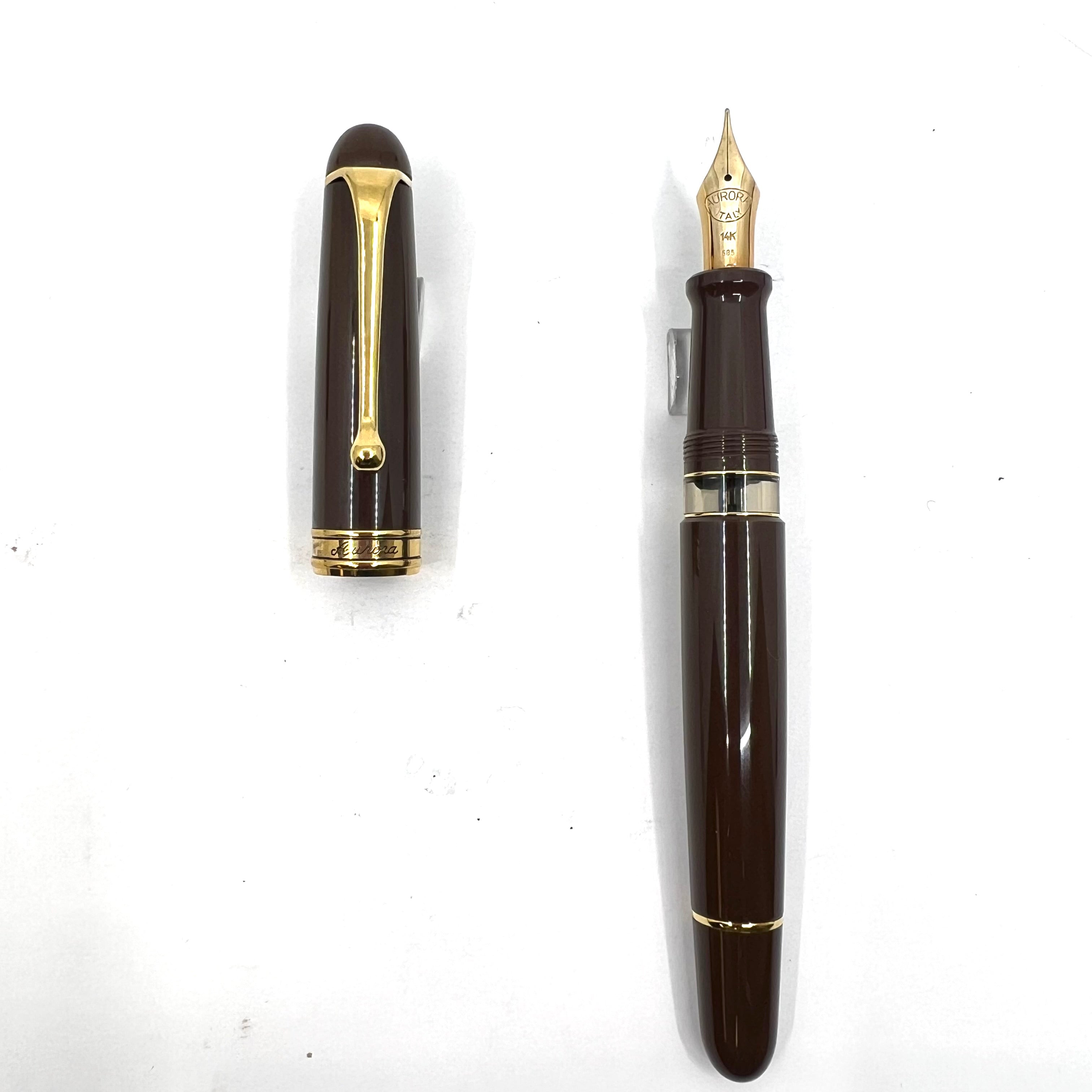 Aurora Large #88 Brown 70th Anniversary Limited Edition Fountain