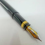 OMAS Oversized Blue/Black #360 Triangulated Fountain Pen - Medium 18kt Gold Nib