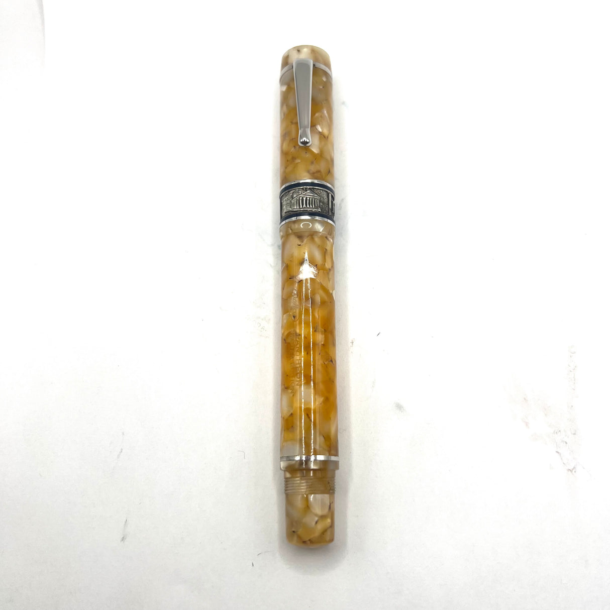 Delta Pantheon Amber Marble Limited Edition Rollerball