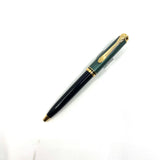 Pelikan Souveran K300 Black Cap/Green Striped Barrel Ballpoint Pen