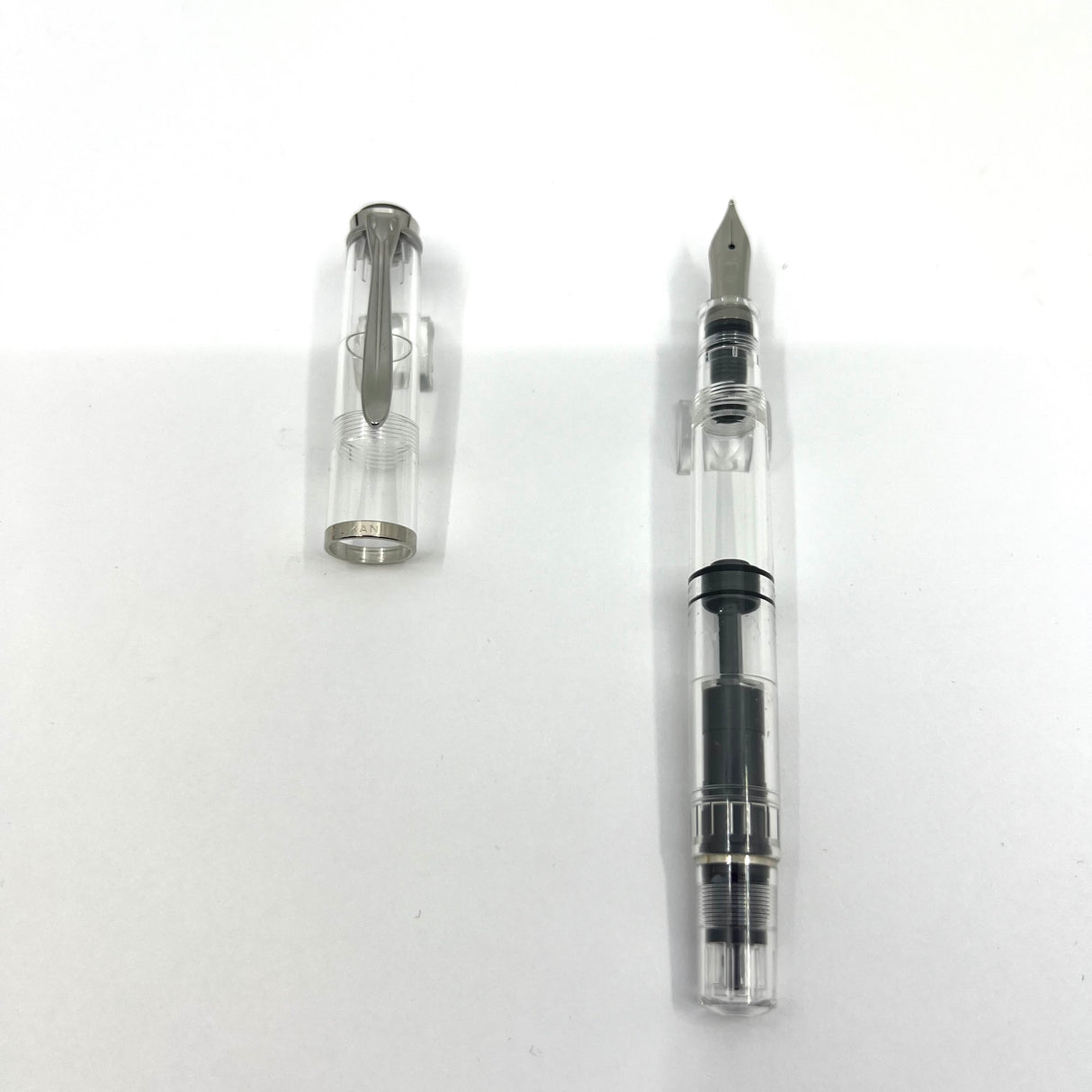 Pelikan M205 Clear Transparent Fountain Pen - Medium Stainless Steel Nib