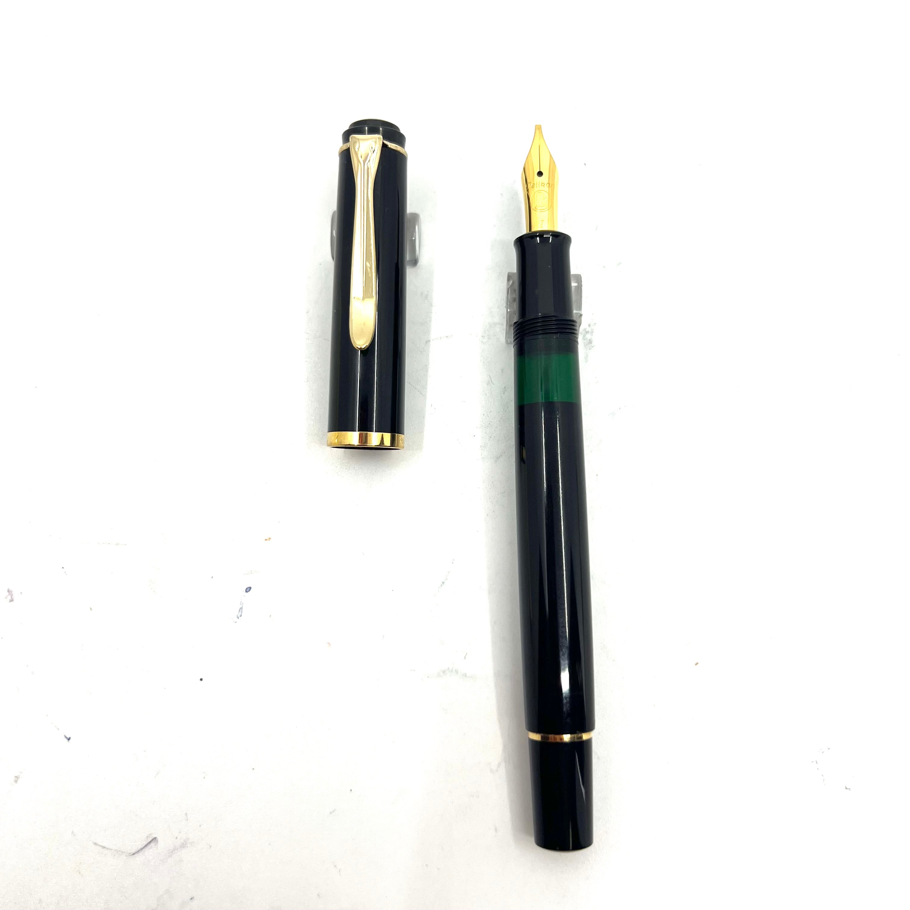 Pelikan M150 Black Fountain Pen - Italic Nib – Fountain Pen Hospital