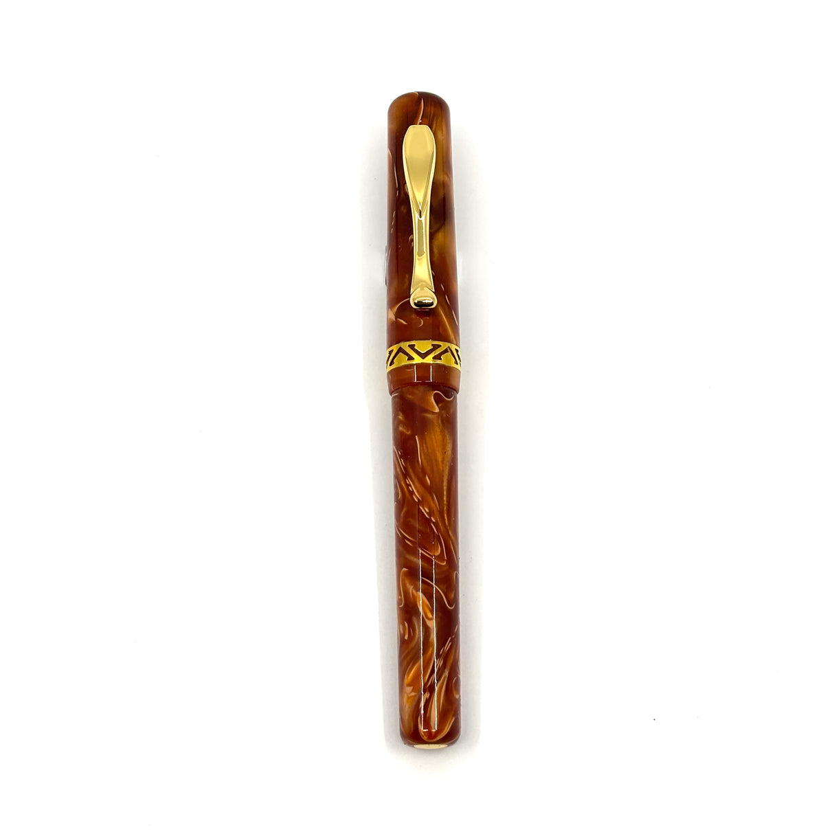 Visconti Marbled Amber Kaleido Fountain Pen