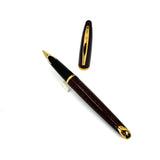 Waterman Carene Amber Shimmer Fountain Pen - Fine 18kt Gold Nib