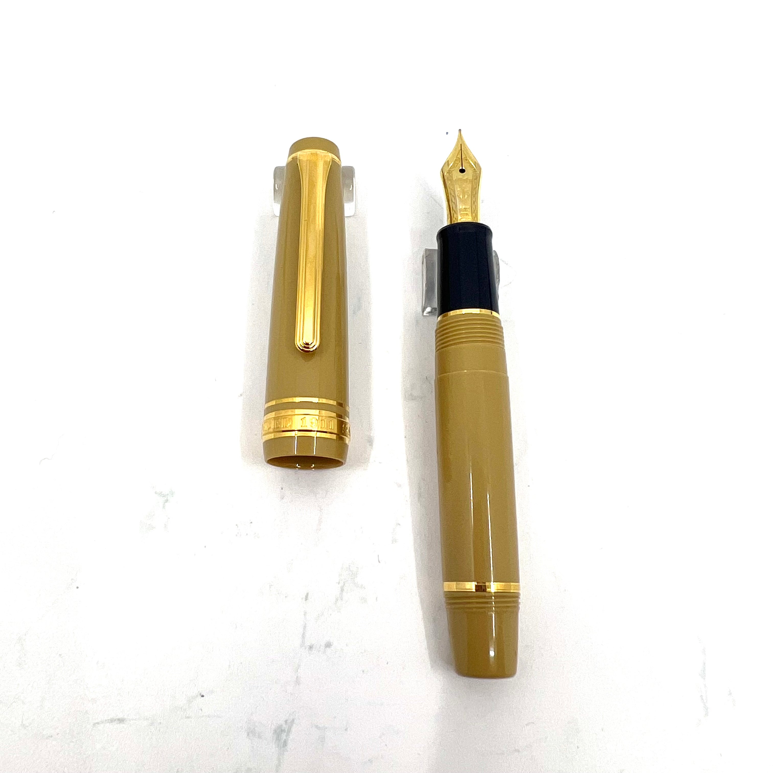筆記具 SAILOR Professional Gear Mustard-Yellow Sailor Mustard Yellow Mini Professional Gear Slim Fountain
