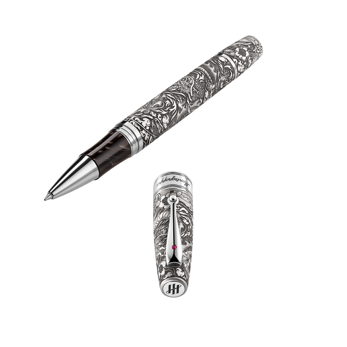 Montegrappa Imperial Year Of The Dragon Silver Limited Edition - Rollerball