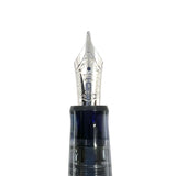 Pilot Custom 74 Blue Transparent Demonstrator Fountain Pen - Broad 14kt Gold Nib