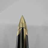 Waterman Edson Blue Translucent Fountain Pen - Medium 18kt Gold  Nib