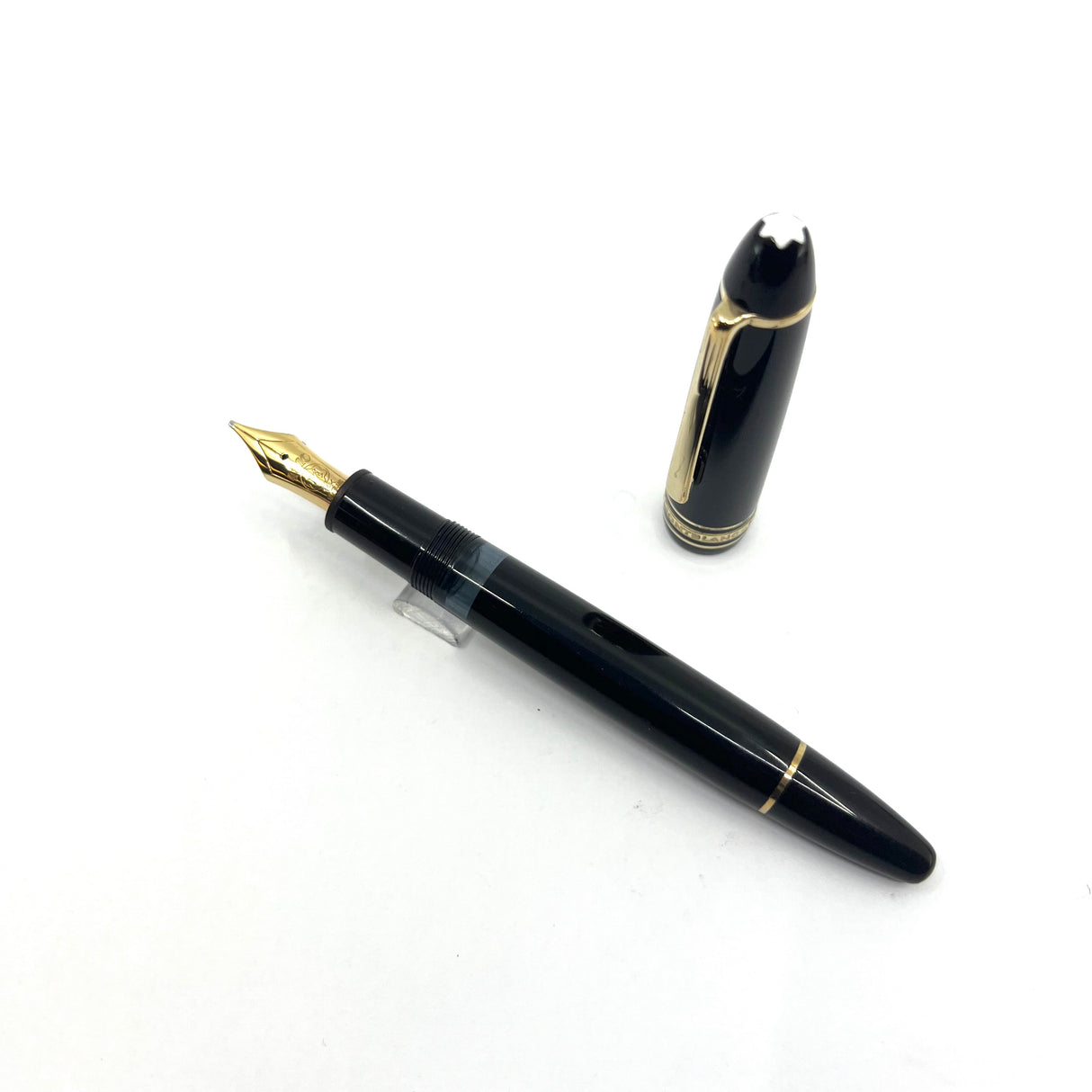 Montblanc #146 LeGrand Meisterstuck Black Resin Fountain Pen  - Flexible Broad 14kt Gold Nib