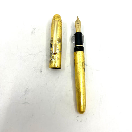 Platinum Gold Leaf Fujin Raijin  (Wind God & Thunder God) Fountain Pen