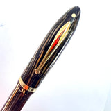 Sheaffer Senior  Balance Celluloid Brown & Tan Striated Set