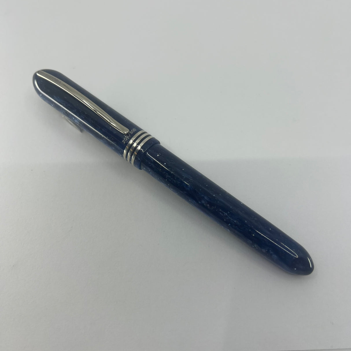Visconti Amigdala "You & Me" Blue Marbled Limited Edition Fountain Pen  - Fine 14kt Gold  Nib