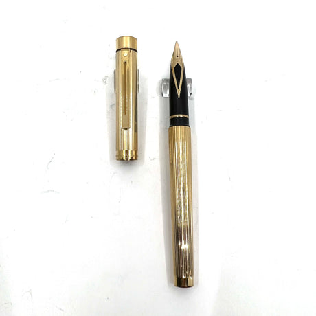 Sheaffer Full-Size Targa Gold-Plated Fluted Fountain Pen