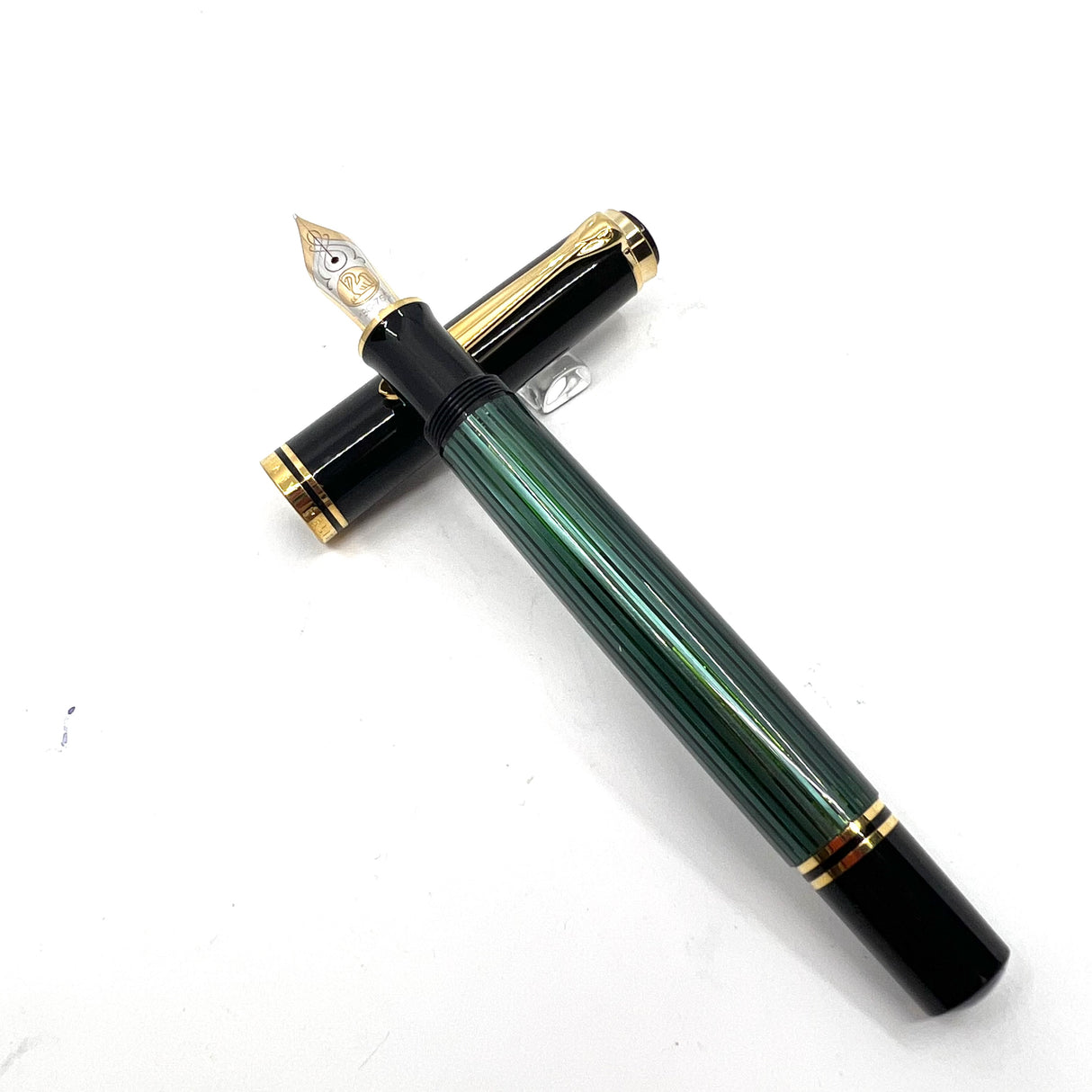 Pelikan Souveran M800 Green Striped Fountain  Pen